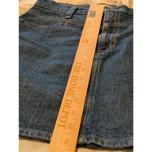 Madewell Stretch Denim Western Yoke Detail A-Line Skirt Sz 28 Cowgirl Aesthetic - Picture 8 of 9